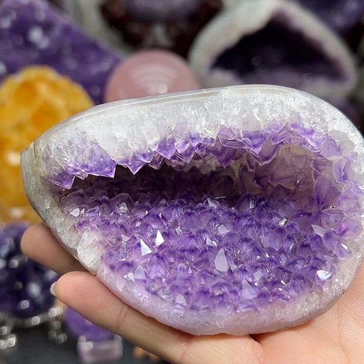 紫晶珠宝半成品未镶嵌