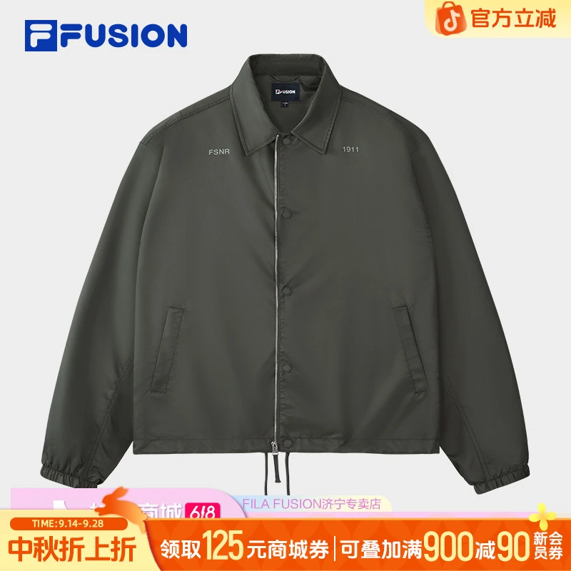 斐乐梭织外套男款秋季翻领运动百搭夹克衫T11M435703