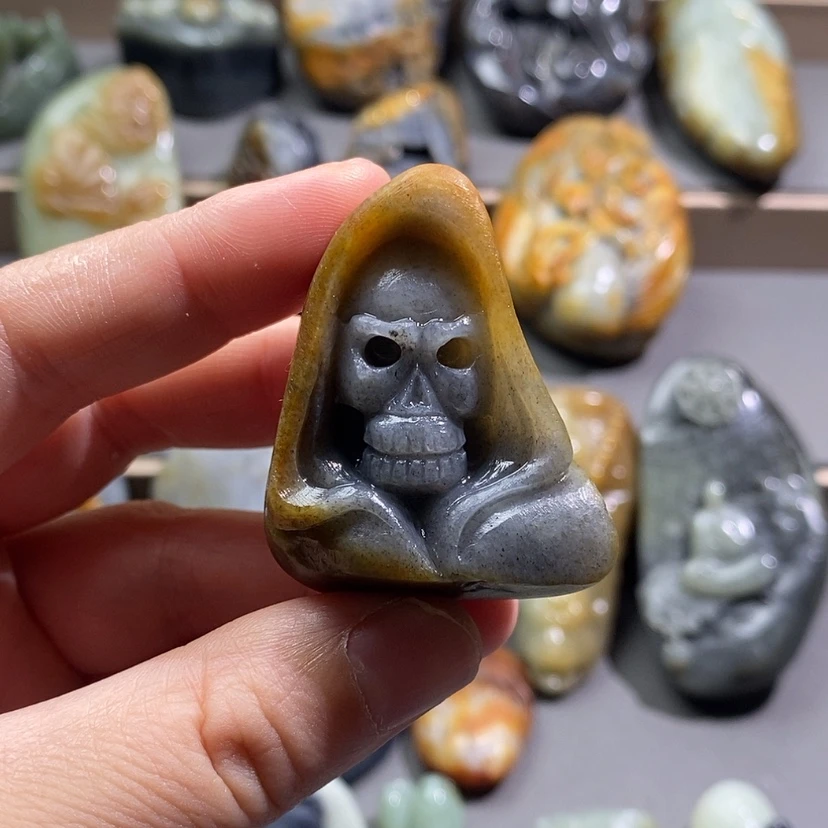 【闪购商品】和田玉未镶嵌把件墙**人定制