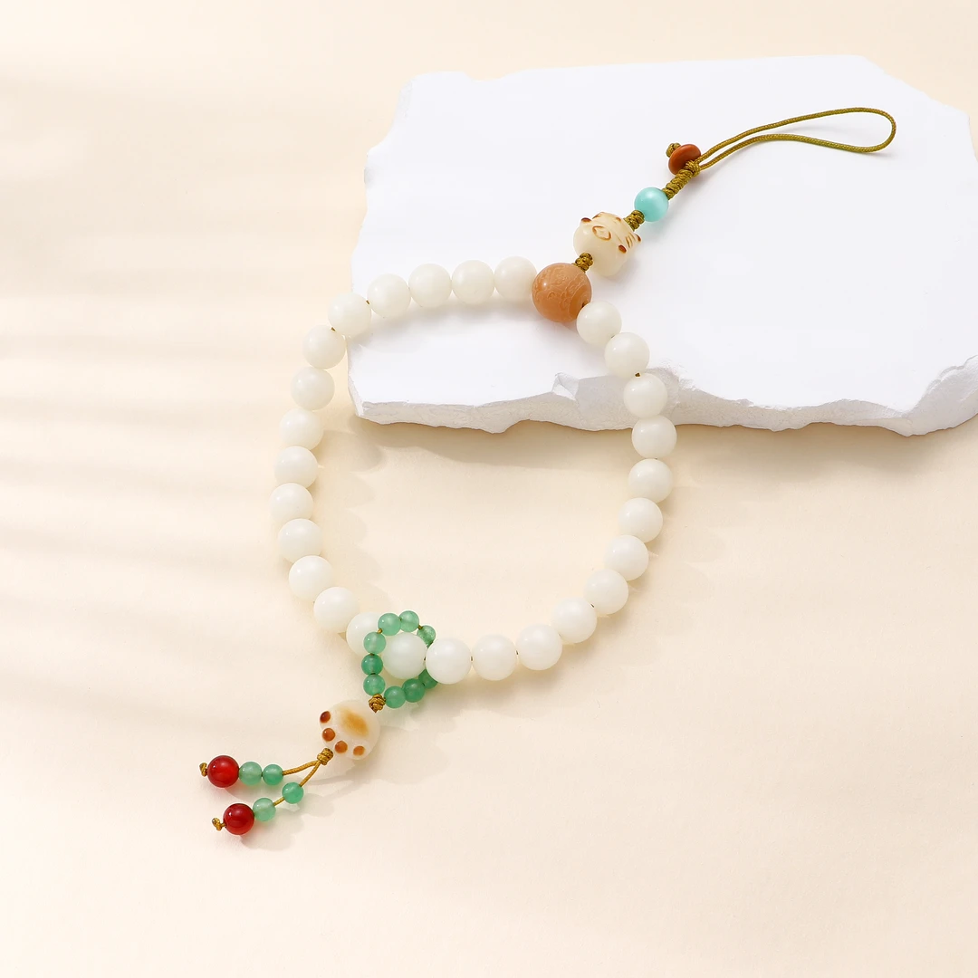 Tender Jinger 铜合金吊坠 新款国潮招财猫复古手腕手机链挂件