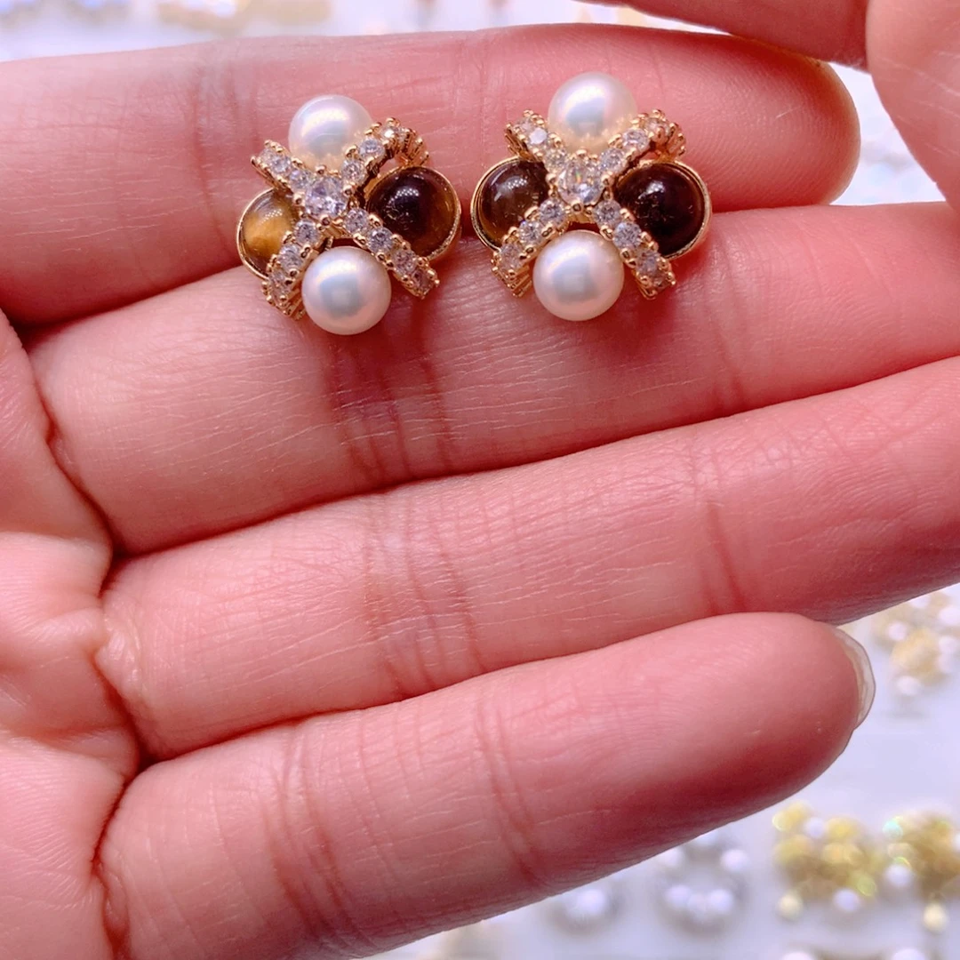 耳饰淡水珍珠合金