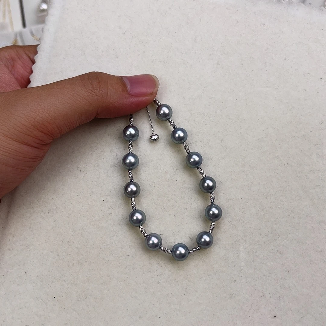 18K金镶嵌手绳海水珍珠