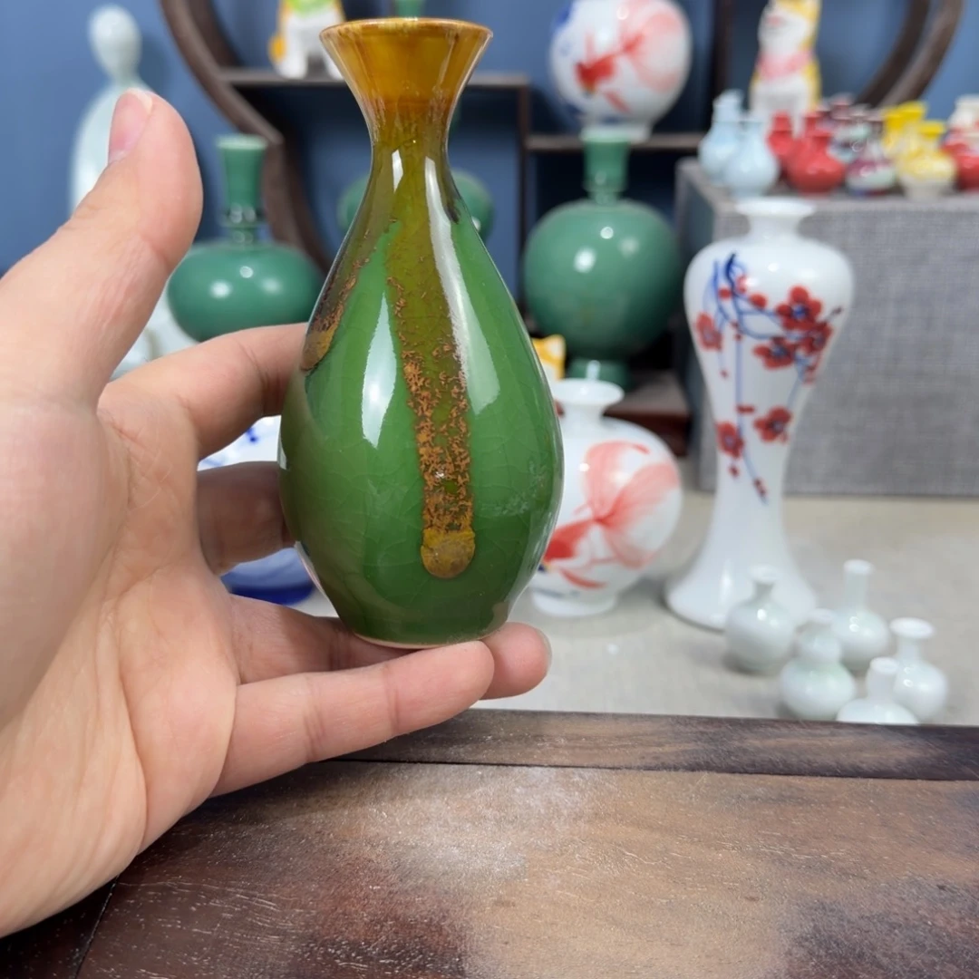 陶瓷手工小花器摆件