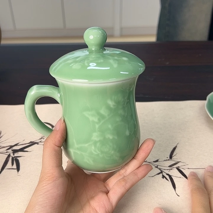 龙泉云间青瓷小米茶器