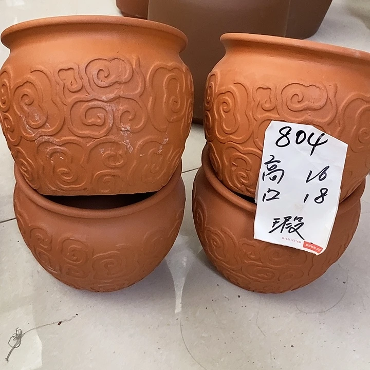 粗陶红陶绿植花盆804