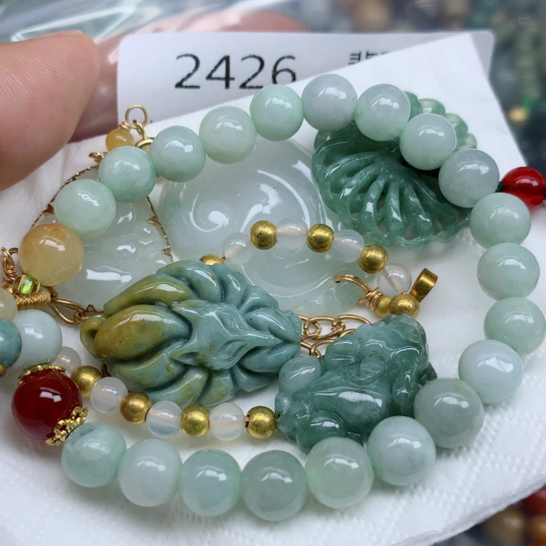 颈饰未镶嵌翡翠翡翠