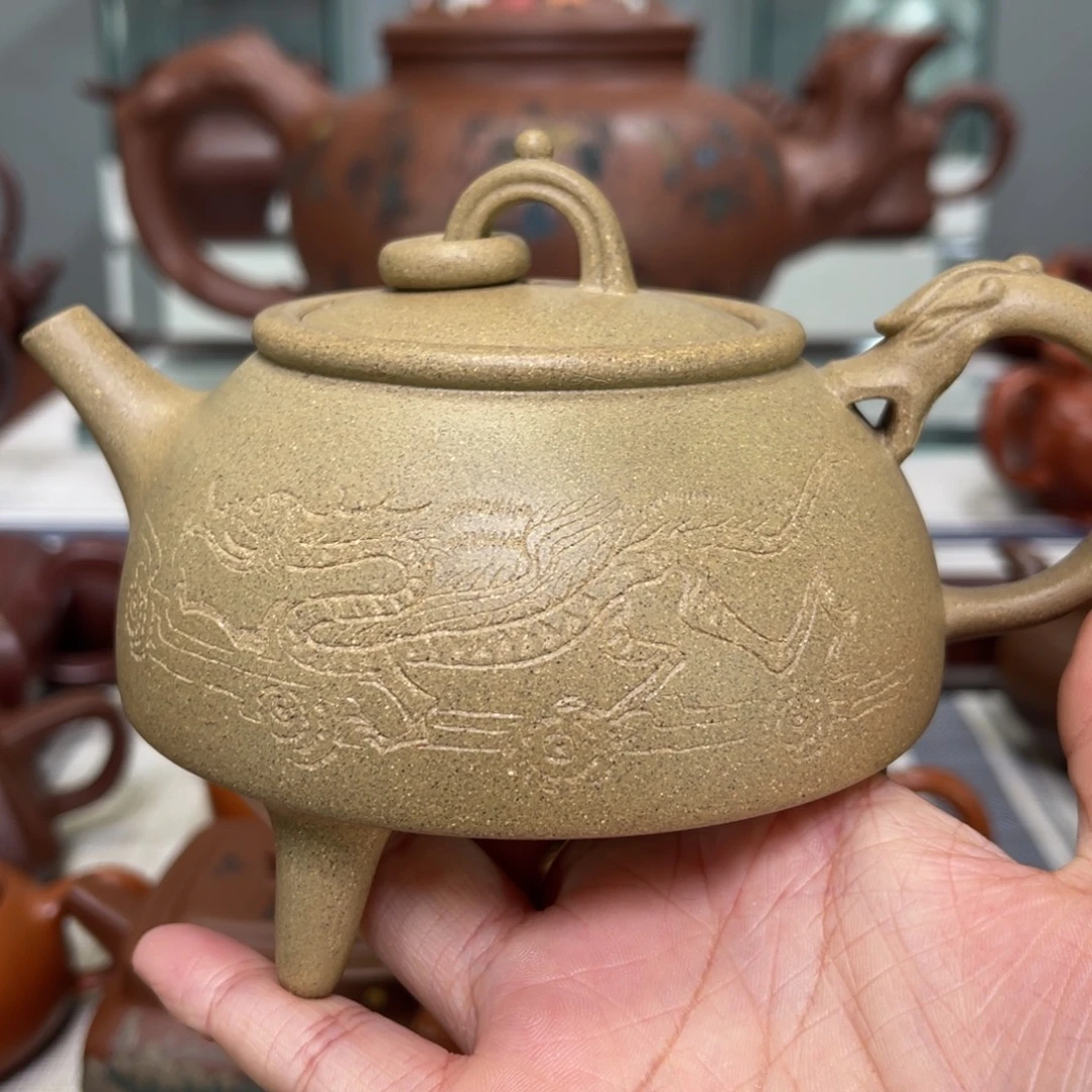 强***菜紫砂茶壶高货放漏