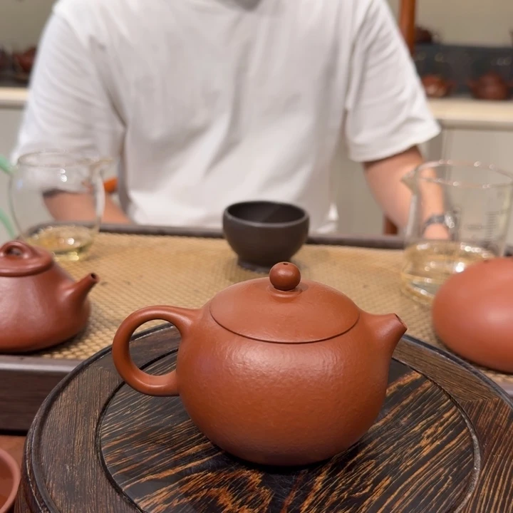 茶壶紫砂西施全手工朱泥