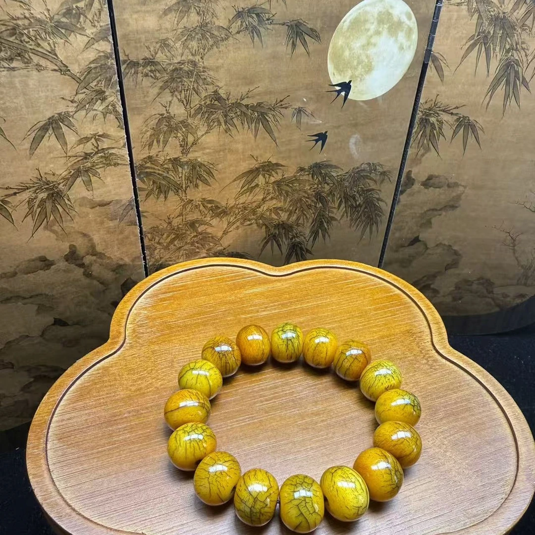 藏式经典高油骨制手串1.6