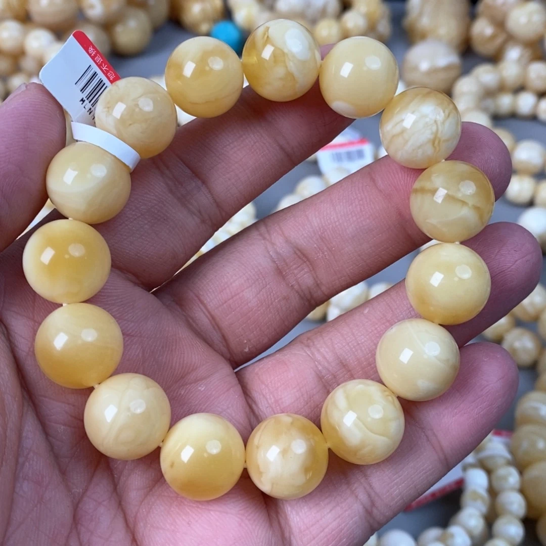 蜜蜡未镶嵌珠宝奇石15mm 30g