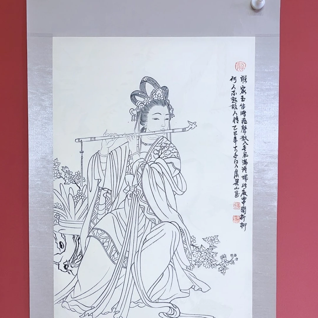 国画侯果山老师亲笔手绘作品朵