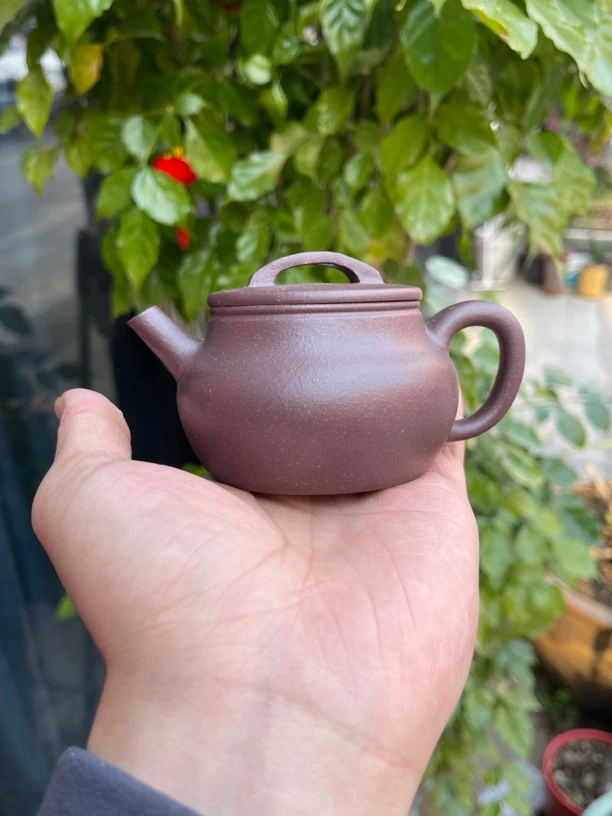 【汉瓦紫砂壶】原矿紫泥泥料  150cc 精工半手工 大内推紫砂壶