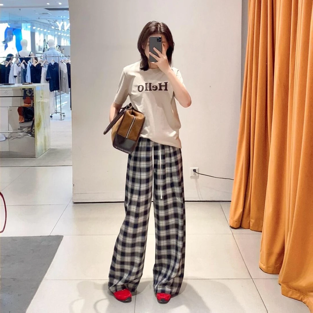 【摩家订单】短袖T恤2025夏新品抗菌防螨棉质圆领印花美式宽松M506