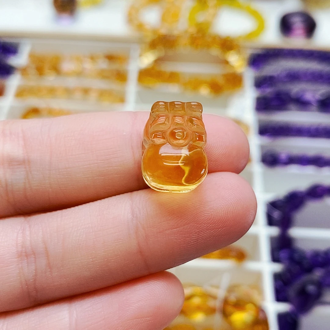 未镶嵌珠宝半成品水晶柿***1裸石定制