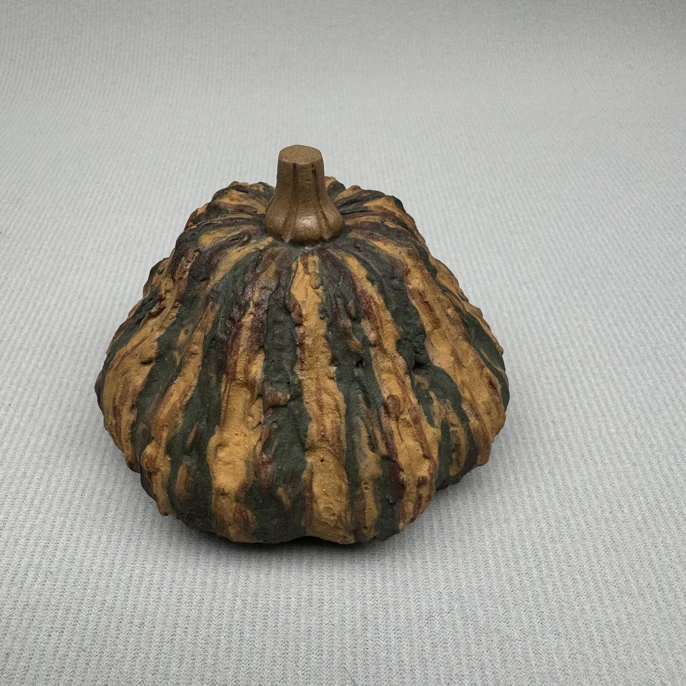 【龚卫壶艺】紫砂茶宠，南瓜，摆件，段泥粉桨