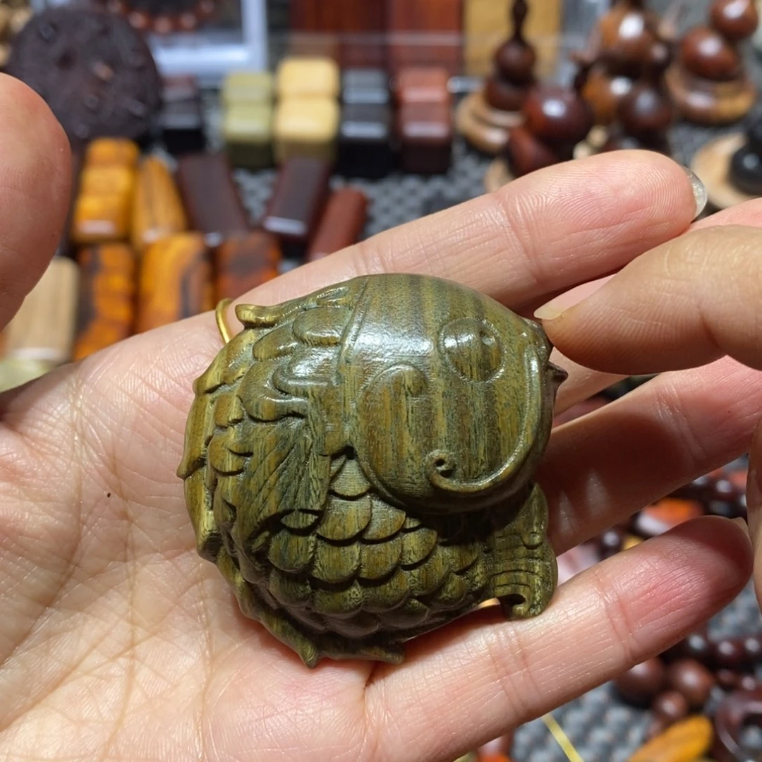 木?**?绿檀木小鱼一条