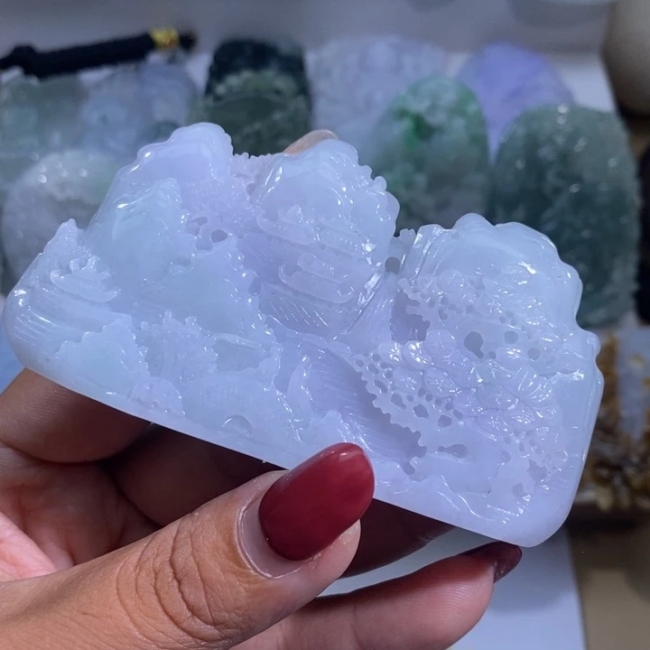 【闪购商品】翡翠挂件未镶嵌山水