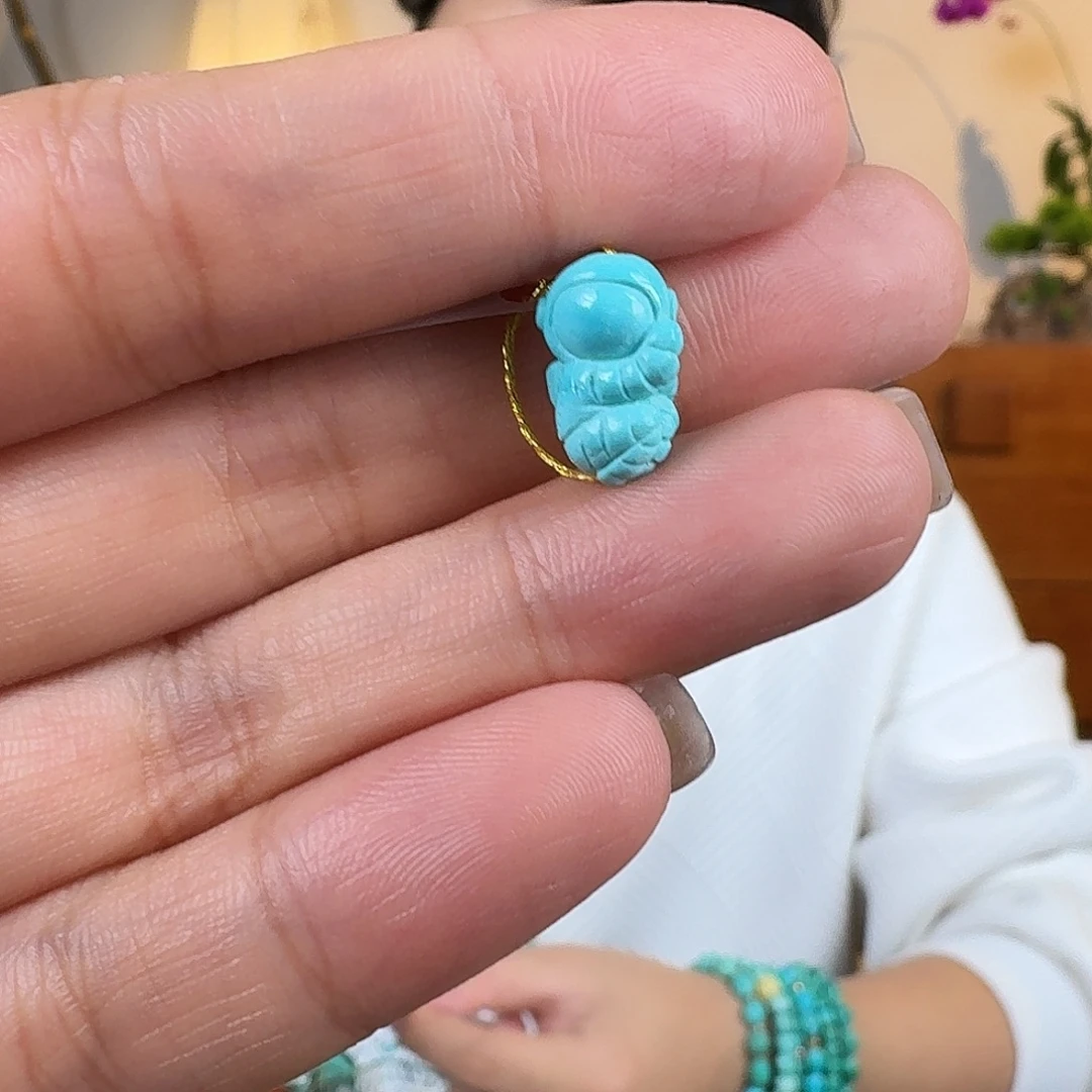 绿松石未镶嵌挂件