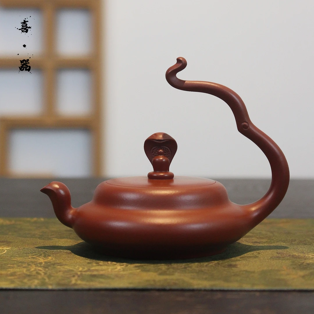 喜器 钟贵河-护佑壶 蛇年生肖壶 约110cc 全手工潮州手拉壶