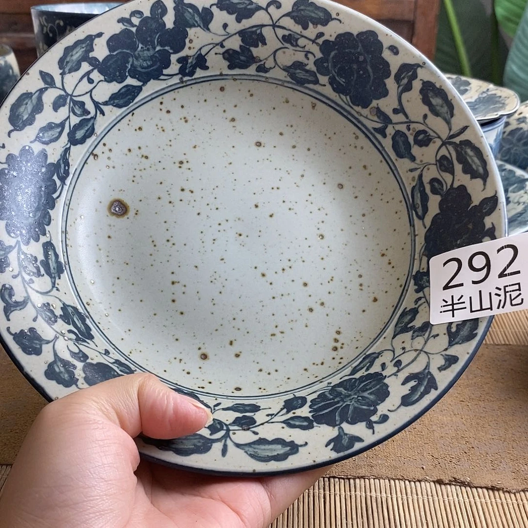 手工手绘青花高温陶瓷