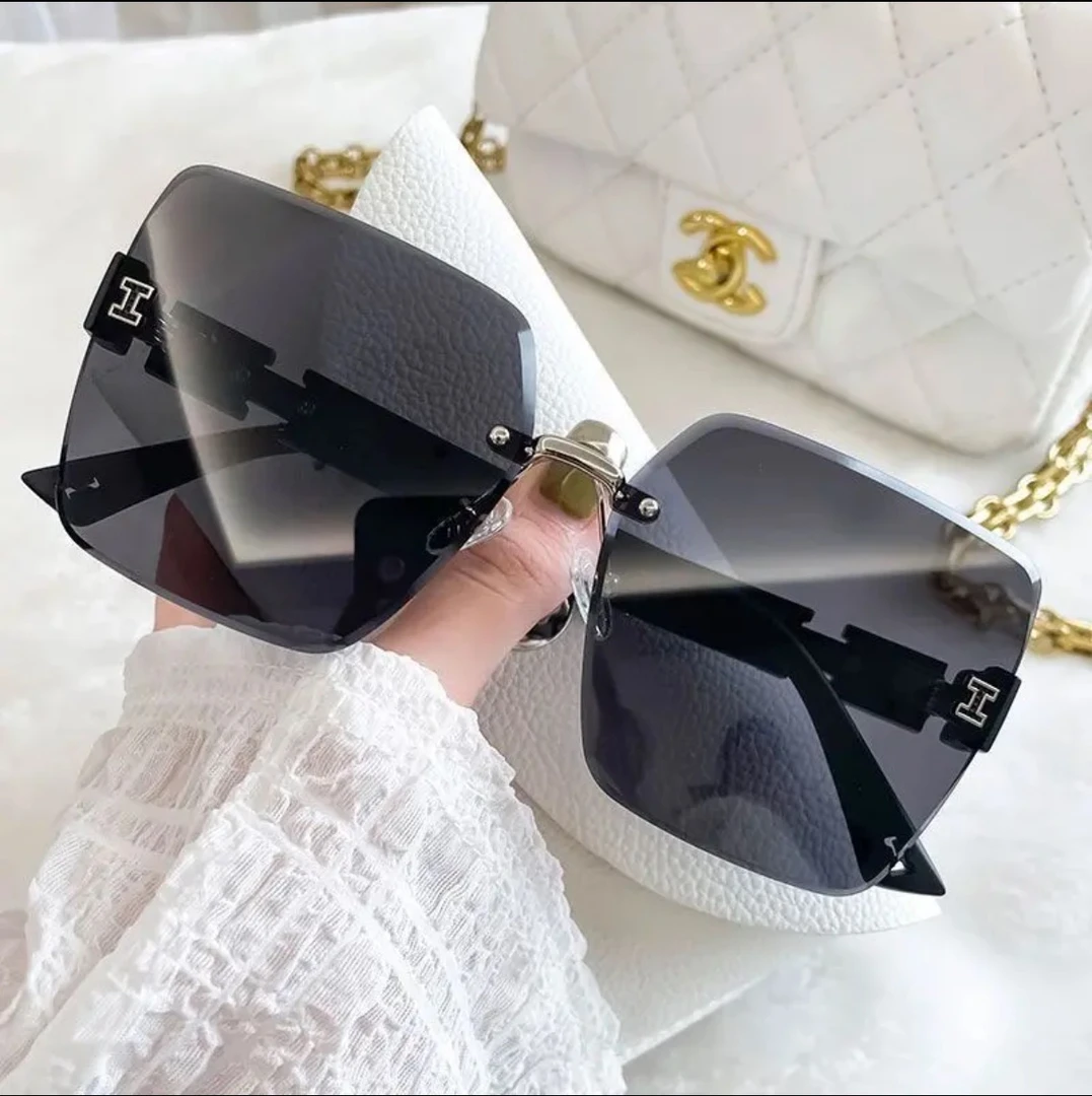 无框墨镜女款方形显瘦2025新款防晒遮阳韩版ins网红高级感太阳镜