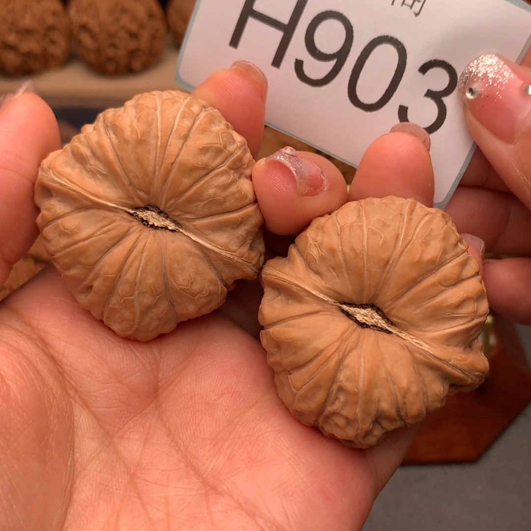 把件文玩核桃44全品南瓜墩