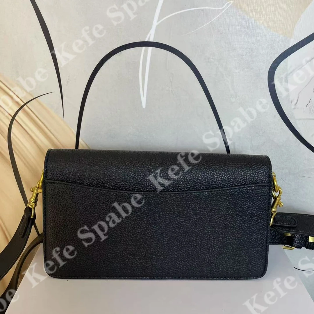 HM00625新款老花配黑色tabby单肩腋下斜挎包-3