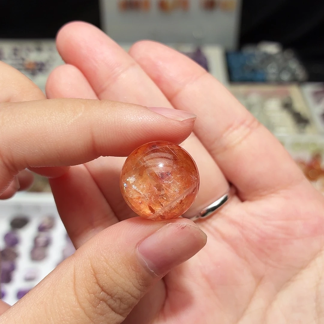 水晶未镶嵌吊坠(不含链)胶花 圆珠 打孔定制不退换