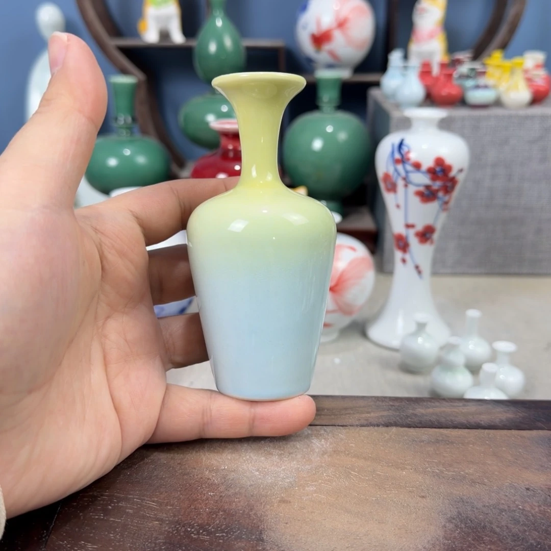 陶瓷手工小花器摆件