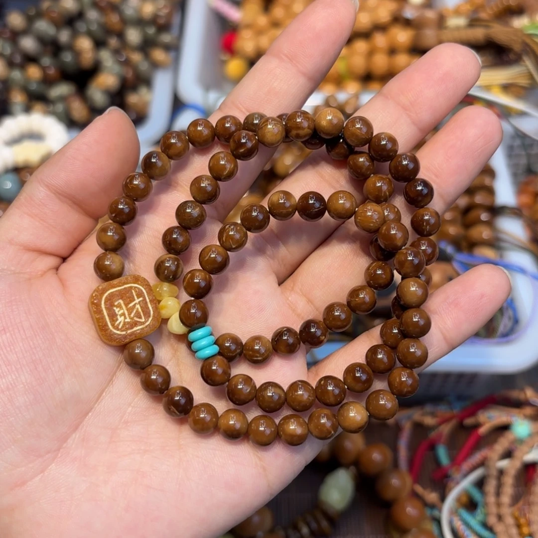 白玉菩提吊坠卡7特级库克多圈