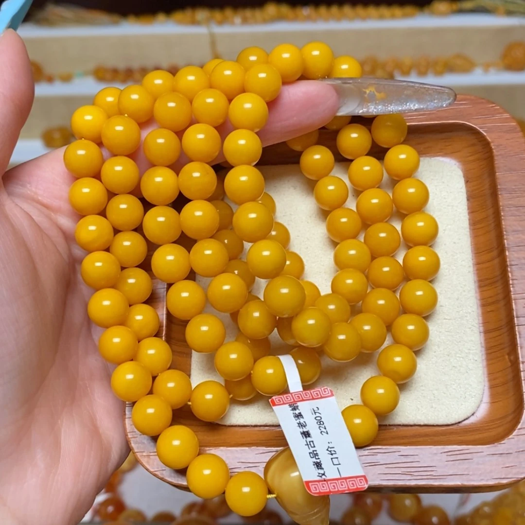 【闪购商品】未镶嵌蜜蜡手链手串