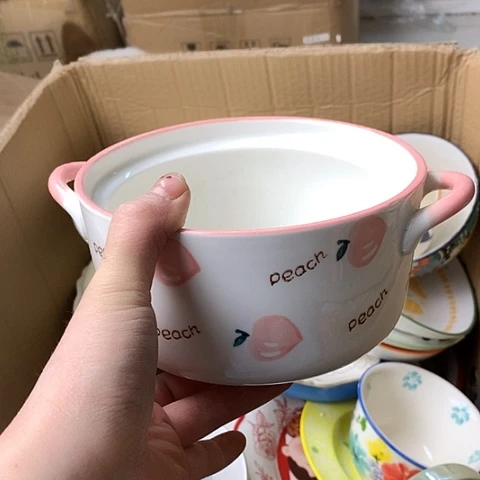盘陶瓷制品满25拼单发货默认微瑕