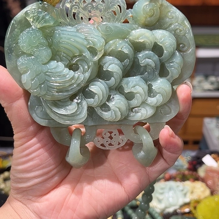 未镶嵌岫玉毛衣链