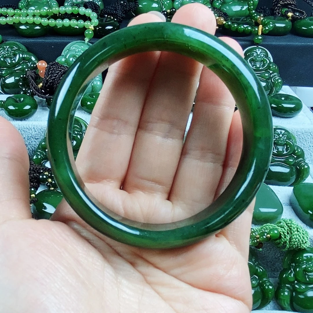 星***石颈饰未镶嵌和田玉（碧玉）58mm
