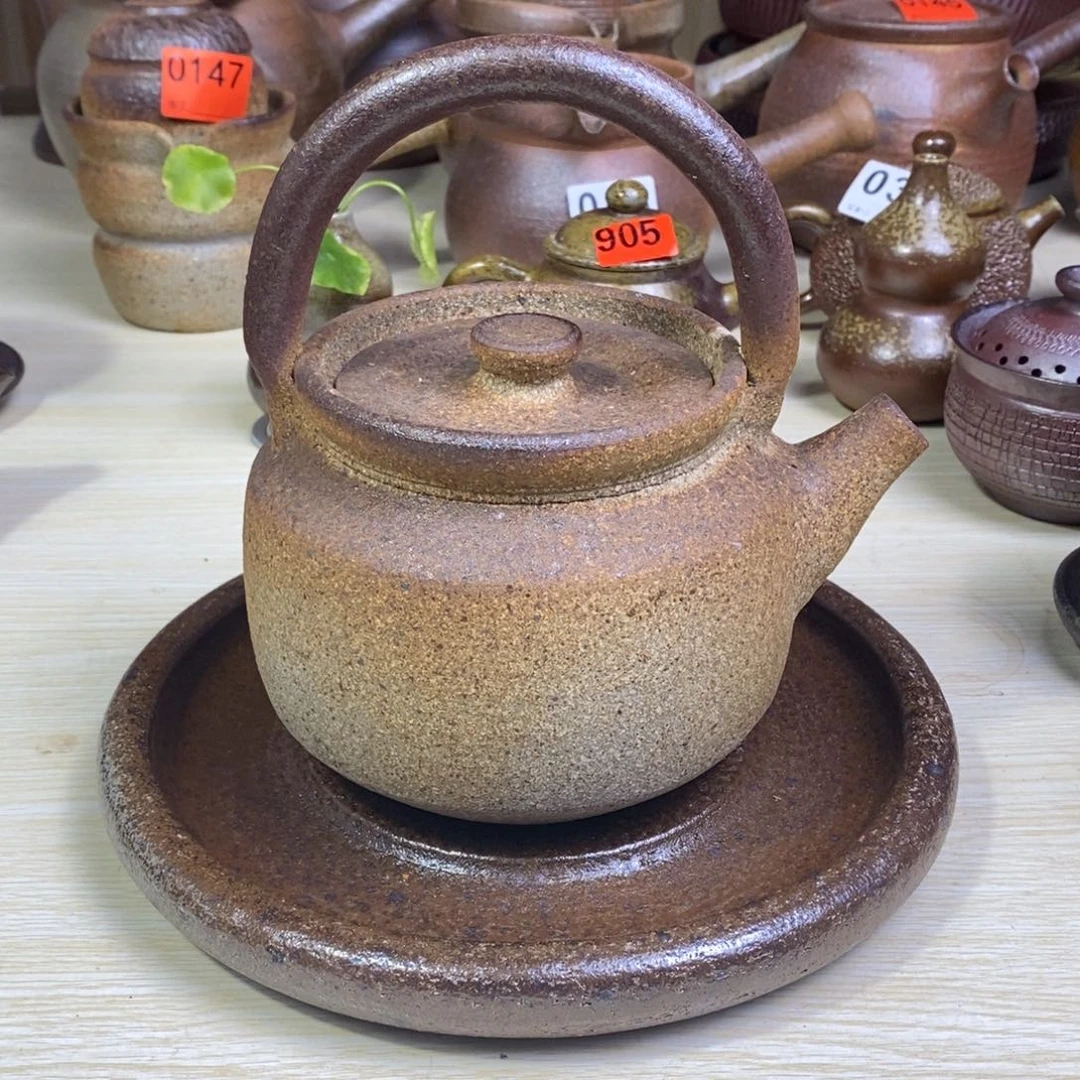 柴烧粗陶提梁壶一物一拍800
