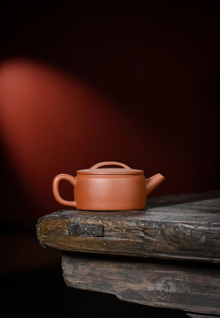 微瑕【红泥·汉瓦】宜兴原矿紫砂红泥精工手工制作汉瓦140c