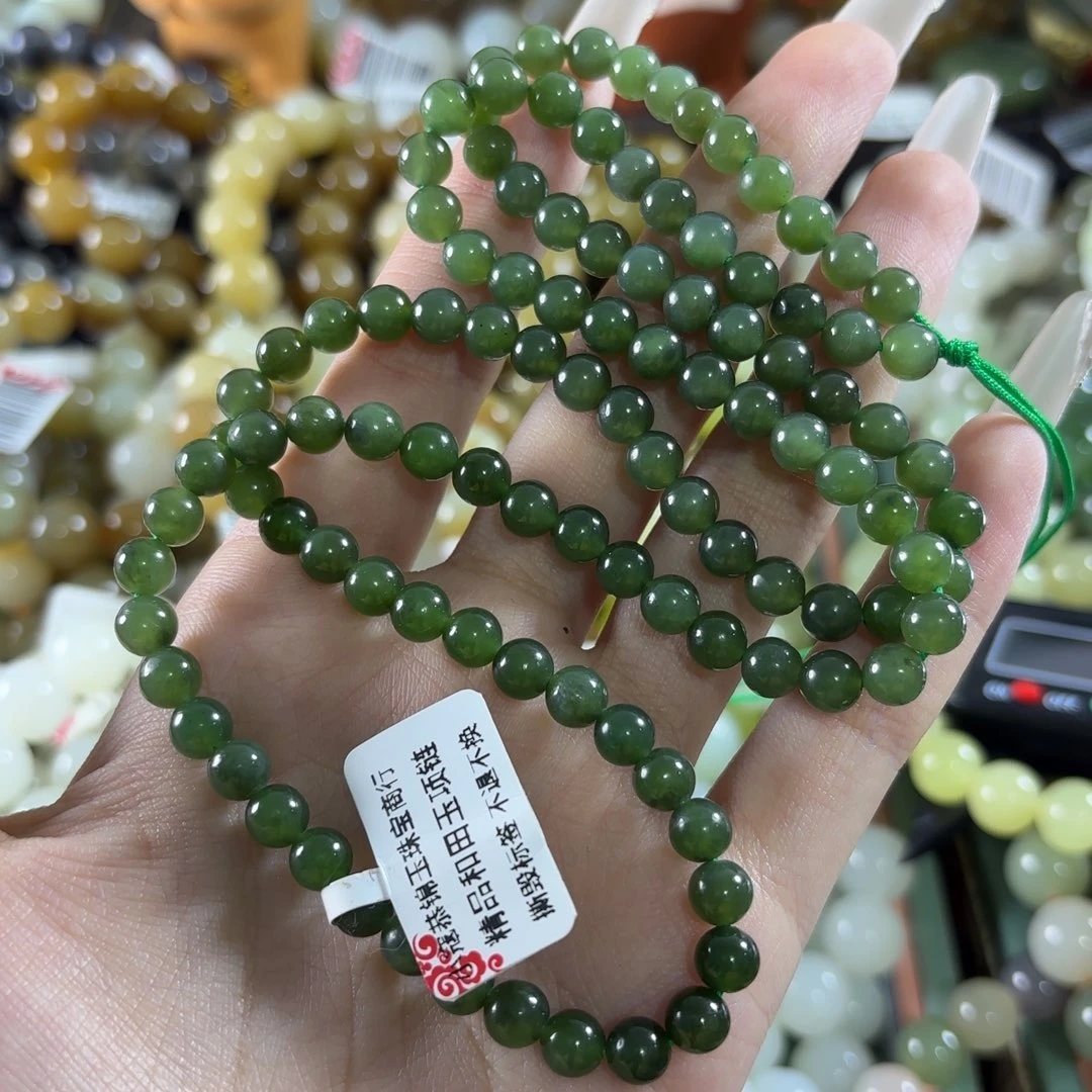 和田玉未镶嵌手链385