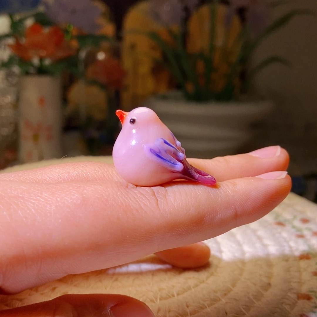 琉璃手工艺品小鸟