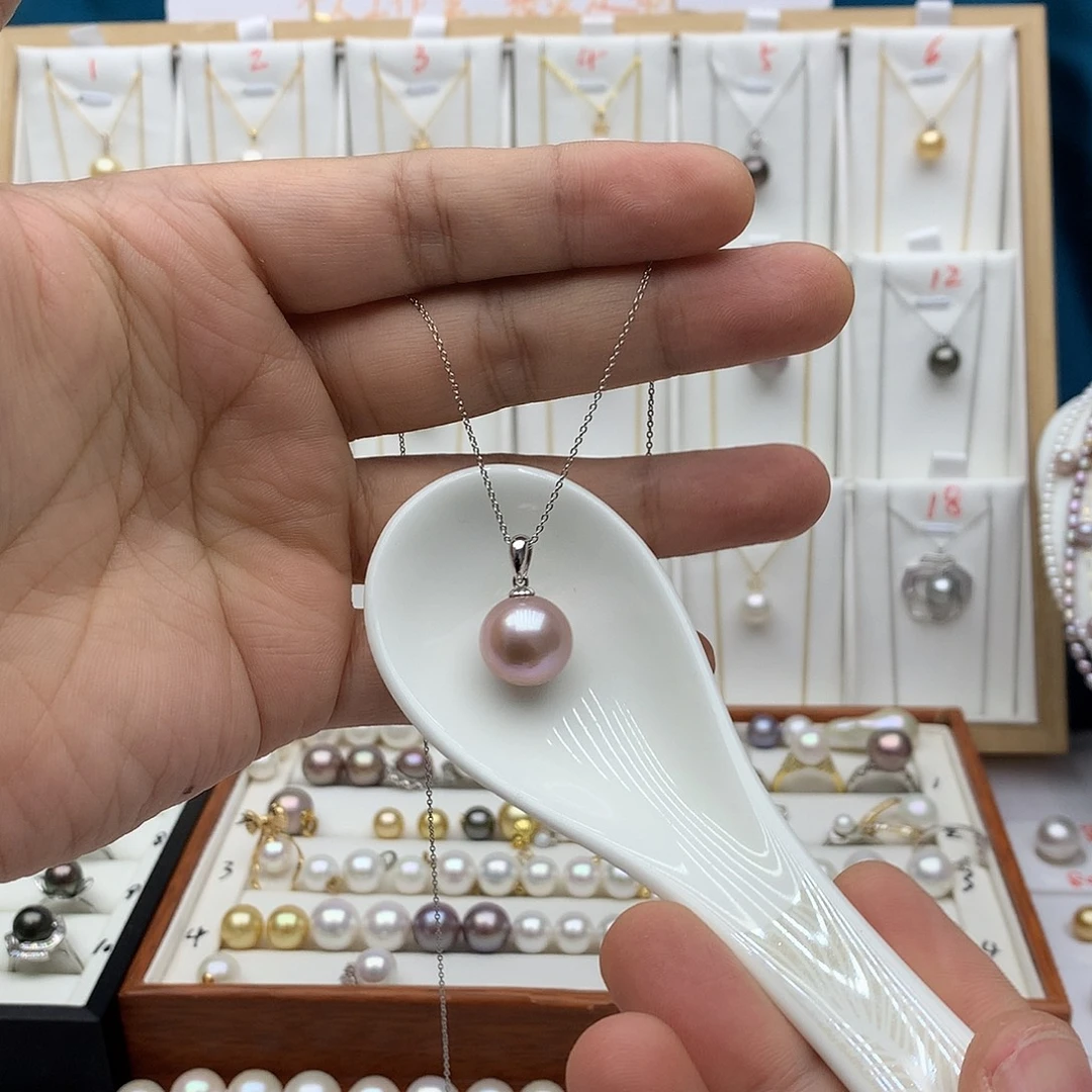 银S925镶嵌吊坠(赠链)淡水珍珠