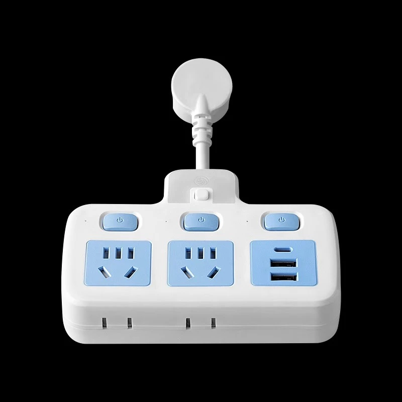 公正适用无线转换器纯铜独立开关插座夜灯USB多功能一转多排插