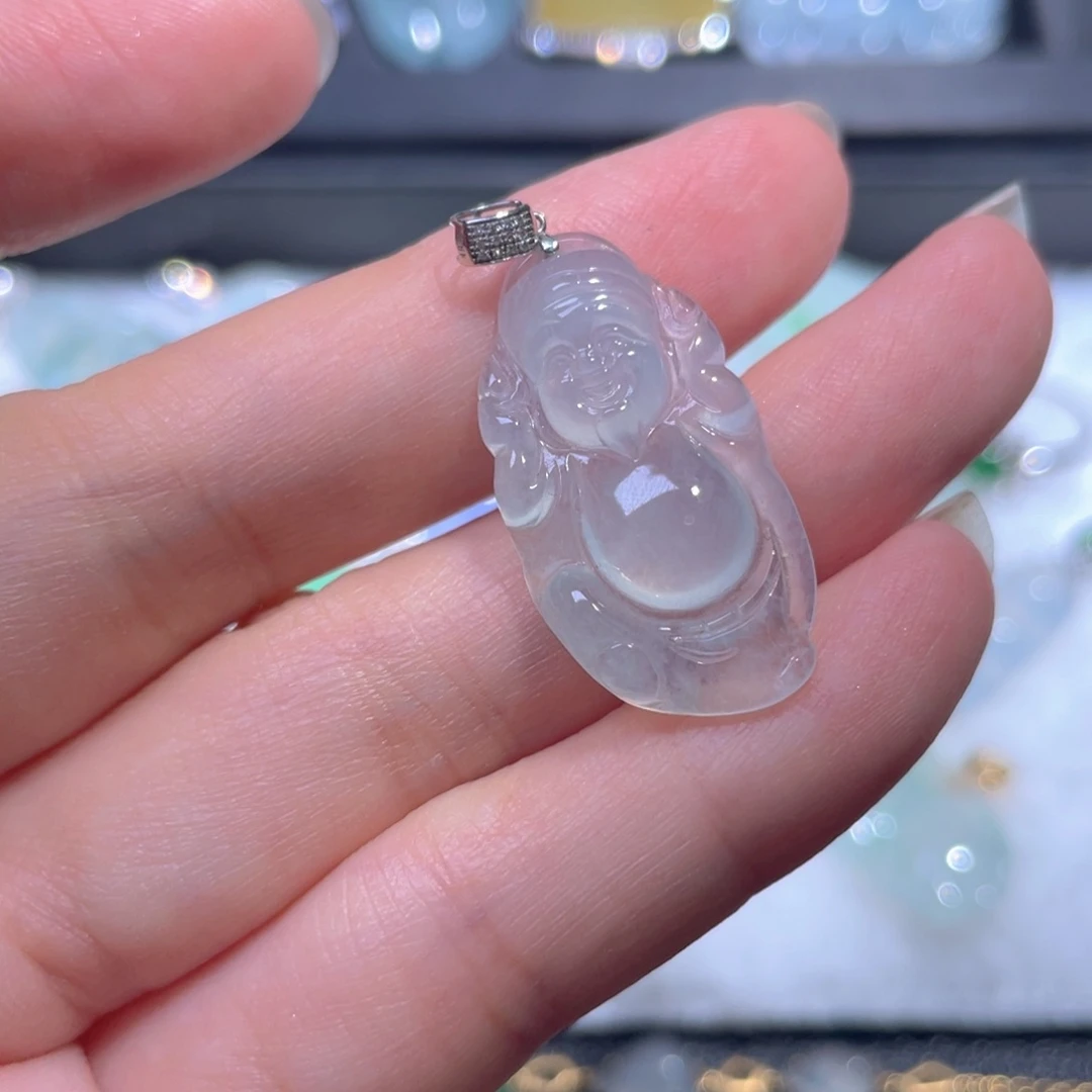 翡翠18K金镶嵌颈饰翡翠