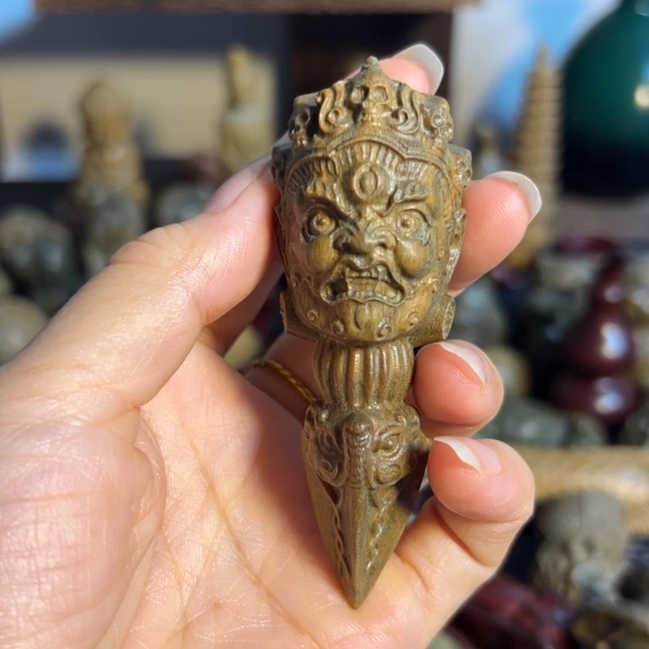把件小叶紫檀降魔杵