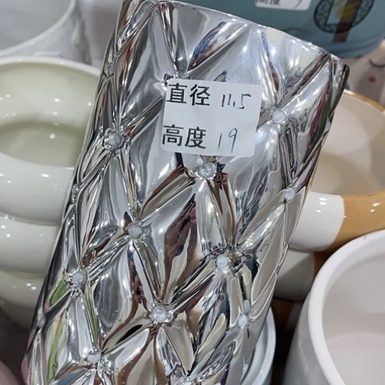 多肉绿植陶瓷花盆9.9包邮，有孔