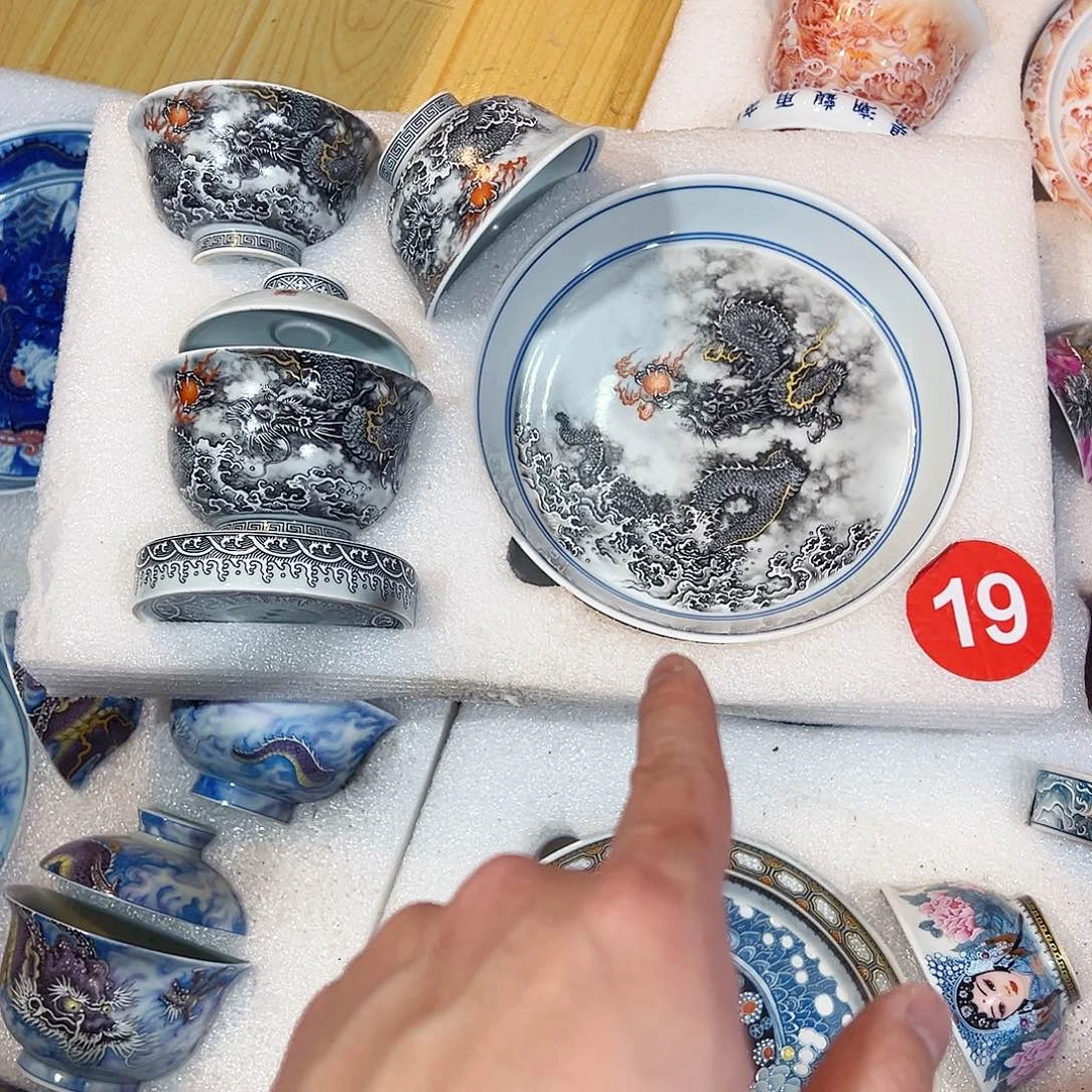 王***学水墨腾龙五件套72828