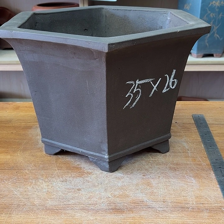 紫砂花盆，透气花盆