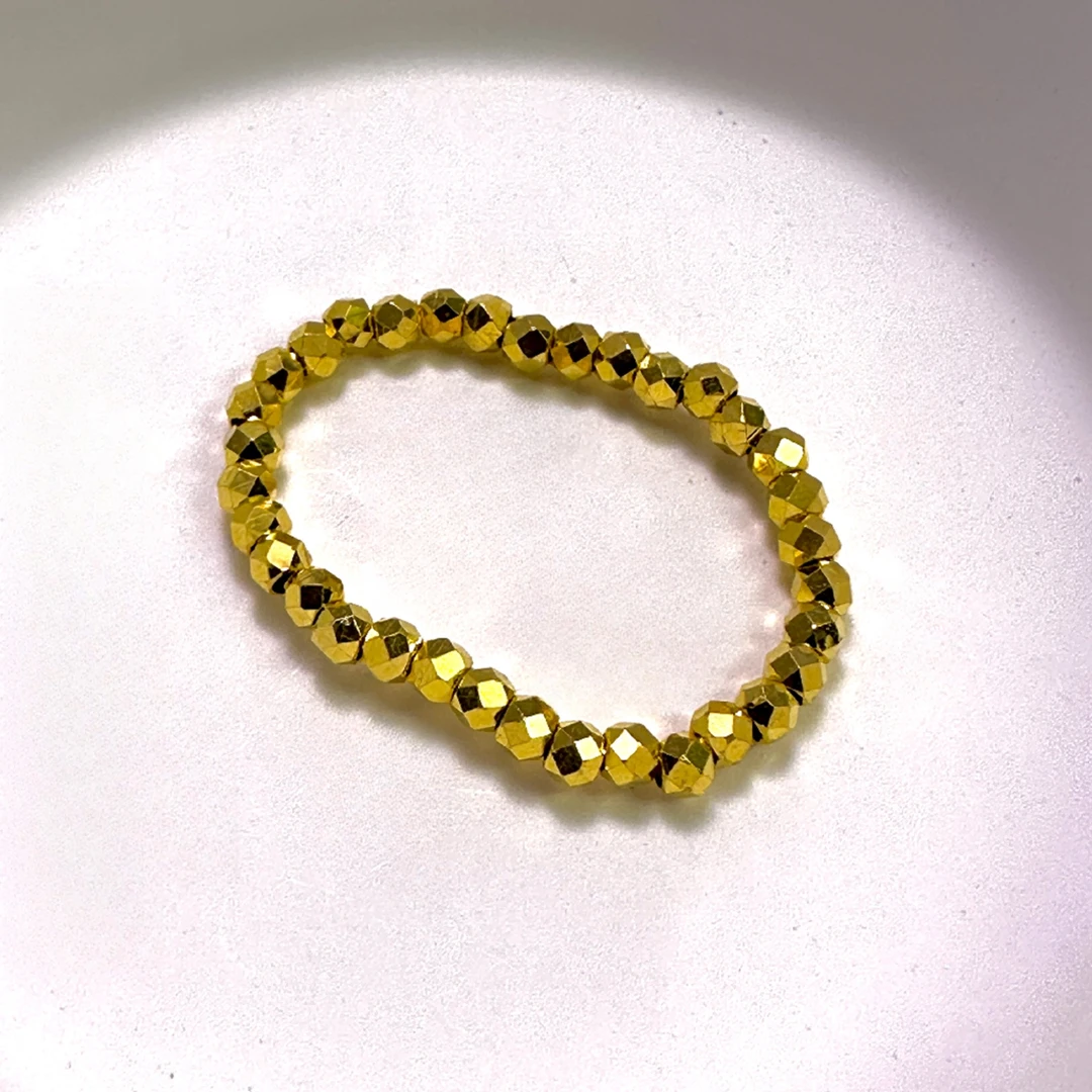 足金饰品 2mm蹦迪珠戒 C0236