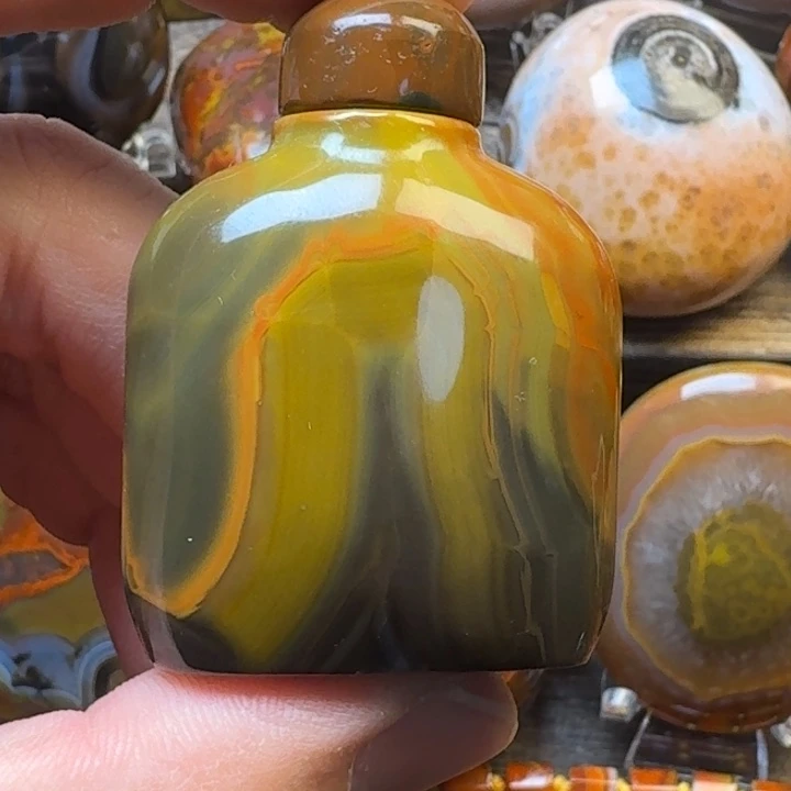 玛瑙/玉髓未镶嵌鼻烟壶