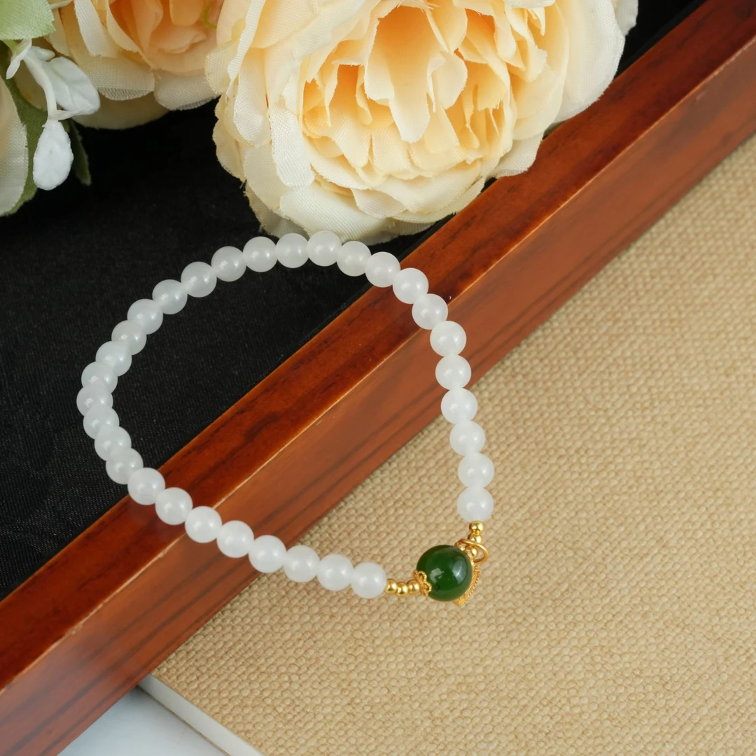 【小北严选】和田玉DIY单圈手串约4mm+【多样性发一件】-BH13X571