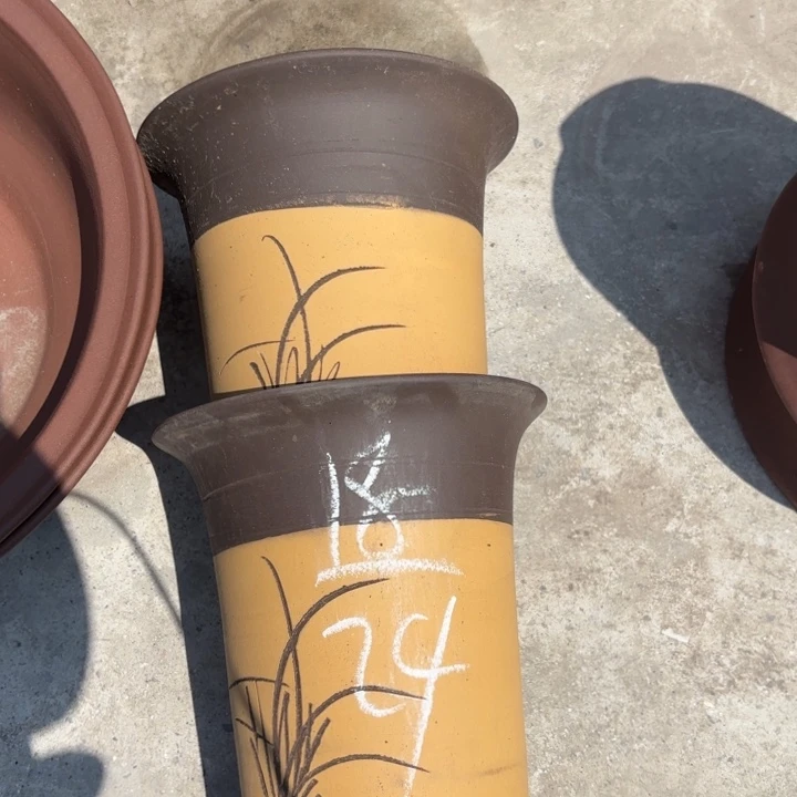 紫砂花盆紫砂的花