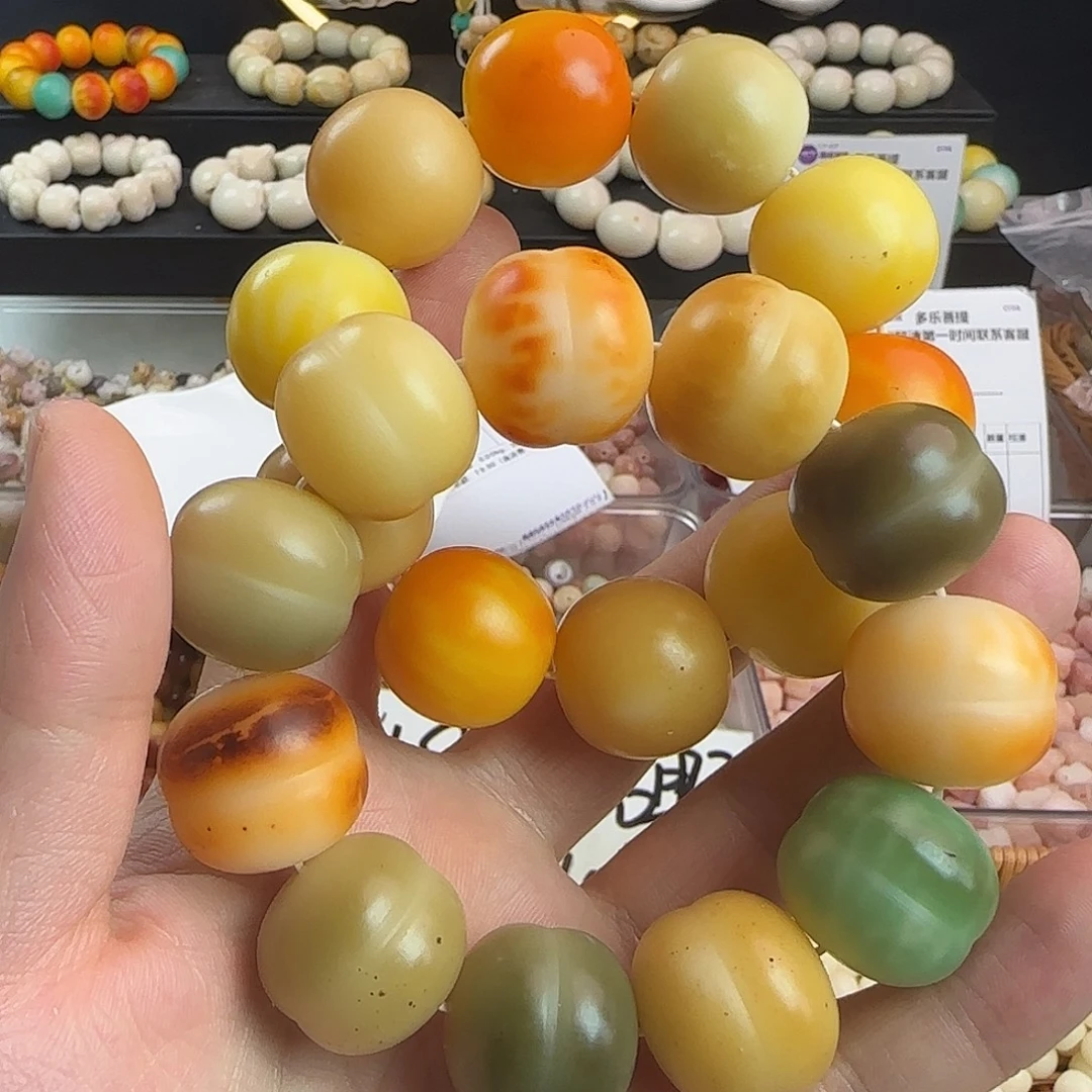 菩提根/象牙果手串瑕疵卡22-23干磨2条（图片款）
